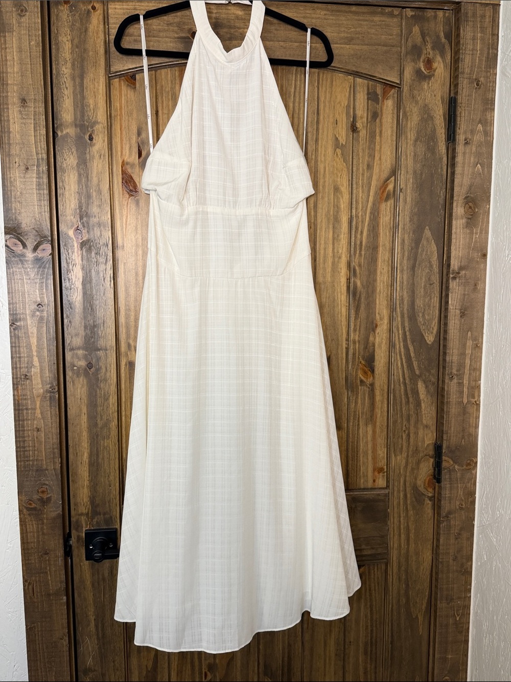 Lulu's Cream Halter Maxi Dress
